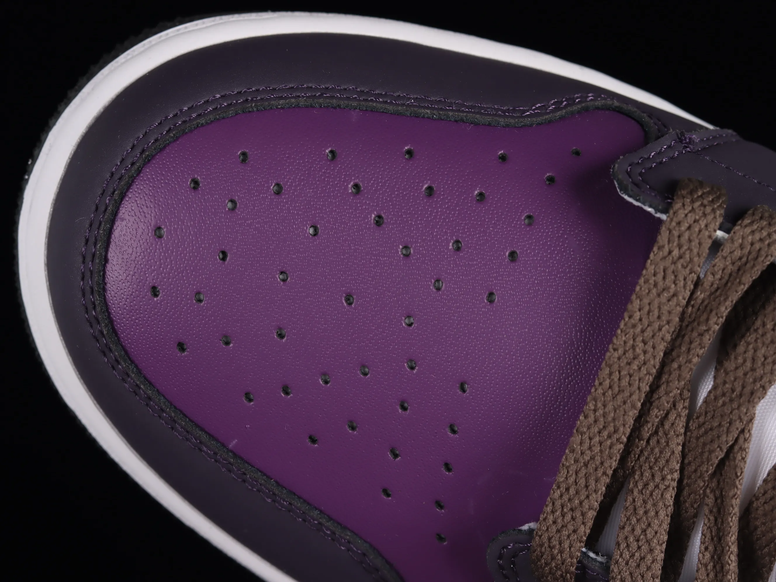 All categories Air Jordan Jordan series basketball shoes Air Jordan 1 Low Z version Air Jordan 1 Low Golf "Purple Smoke" AJ1 Joe 1 new golf version smoke white and purple DZ9787-155